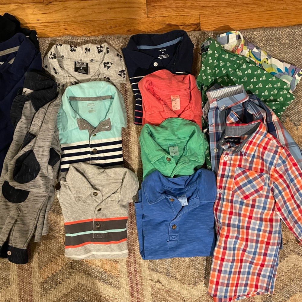 4T boys clothes. Great condition, most never worn. Pet and smoke free house.